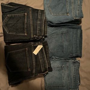 5 pairs of Size 10 tall skinny jeans. 1 pair NWT.$18 for 1 or $50 for all 5.